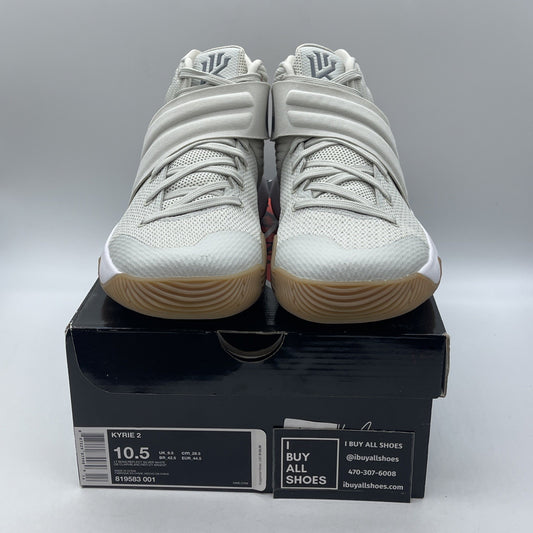 Size 10.5 - Nike Kyrie 2 Summer Grey Suede Leather  (819583-001)