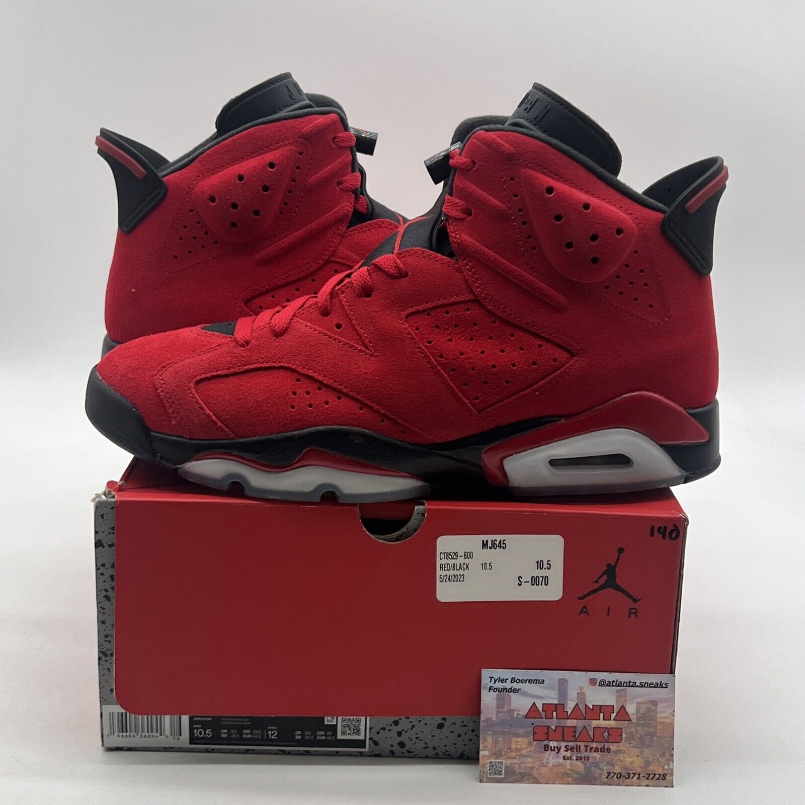 Size 10.5 - Air Jordan 6 Retro Toro Bravo (CT8529-600)