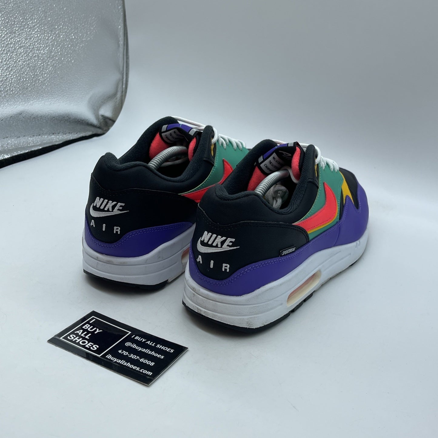 Size 11.5 - Nike Air Max 1 SE Windbreaker Black Suede Leather (AO1021-023)