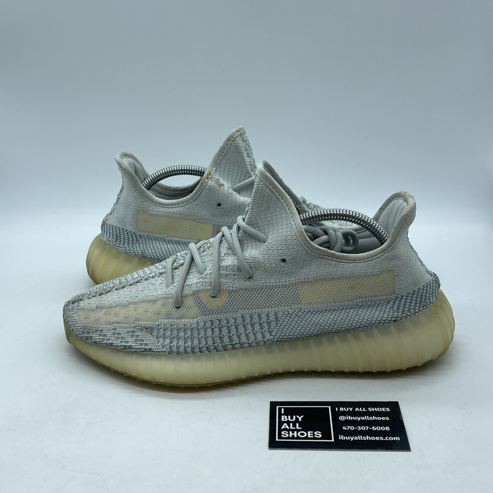 Size 9.5 - adidas Yeezy Boost 350 V2 Cloud White Non-Reflective Blue (FW3043)