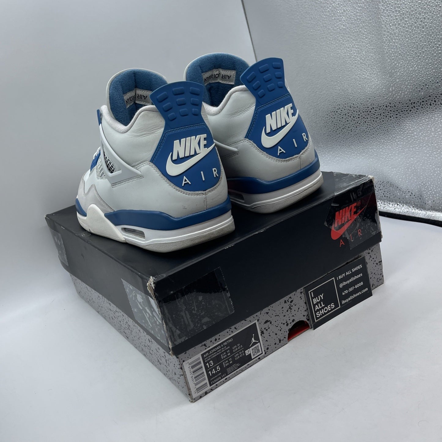 Size 13 - Air Jordan 4 Retro 2024 Military Blue (FV5029-141)