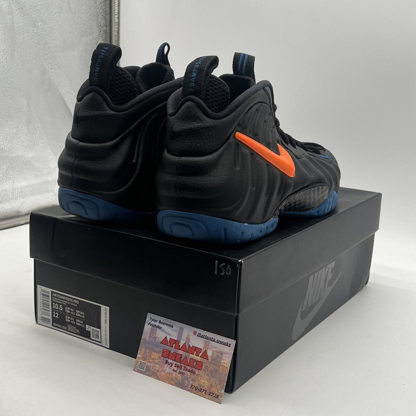 Size 10.5 - Nike Air Foamposite Pro Knicks (625041-010)