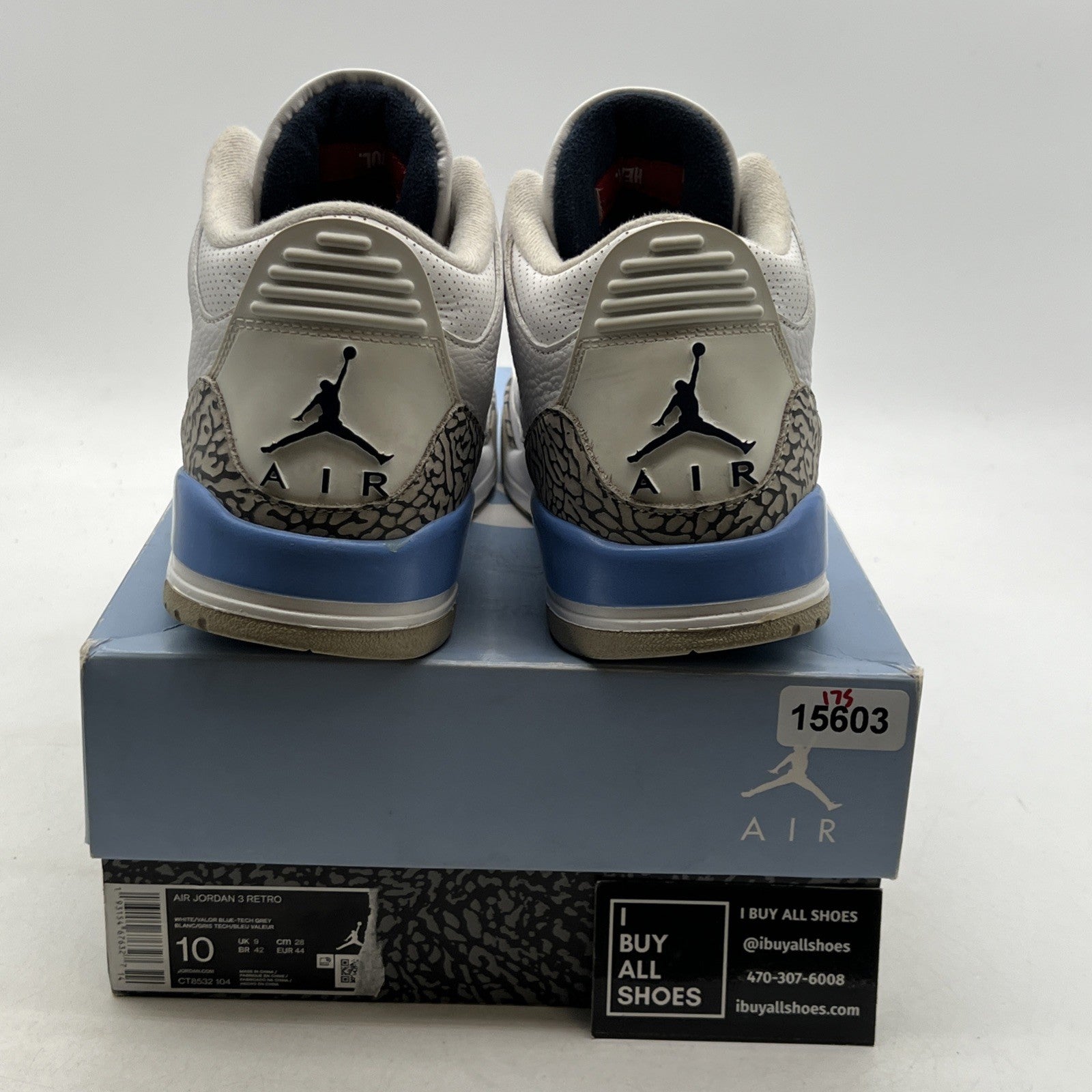 Size 10 - Air Jordan 3 Retro Mid UNC (CT8532-104)