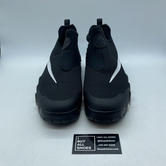 Size 12.5 - Nike Big Swoosh Black White Suede Leather (832759-001)