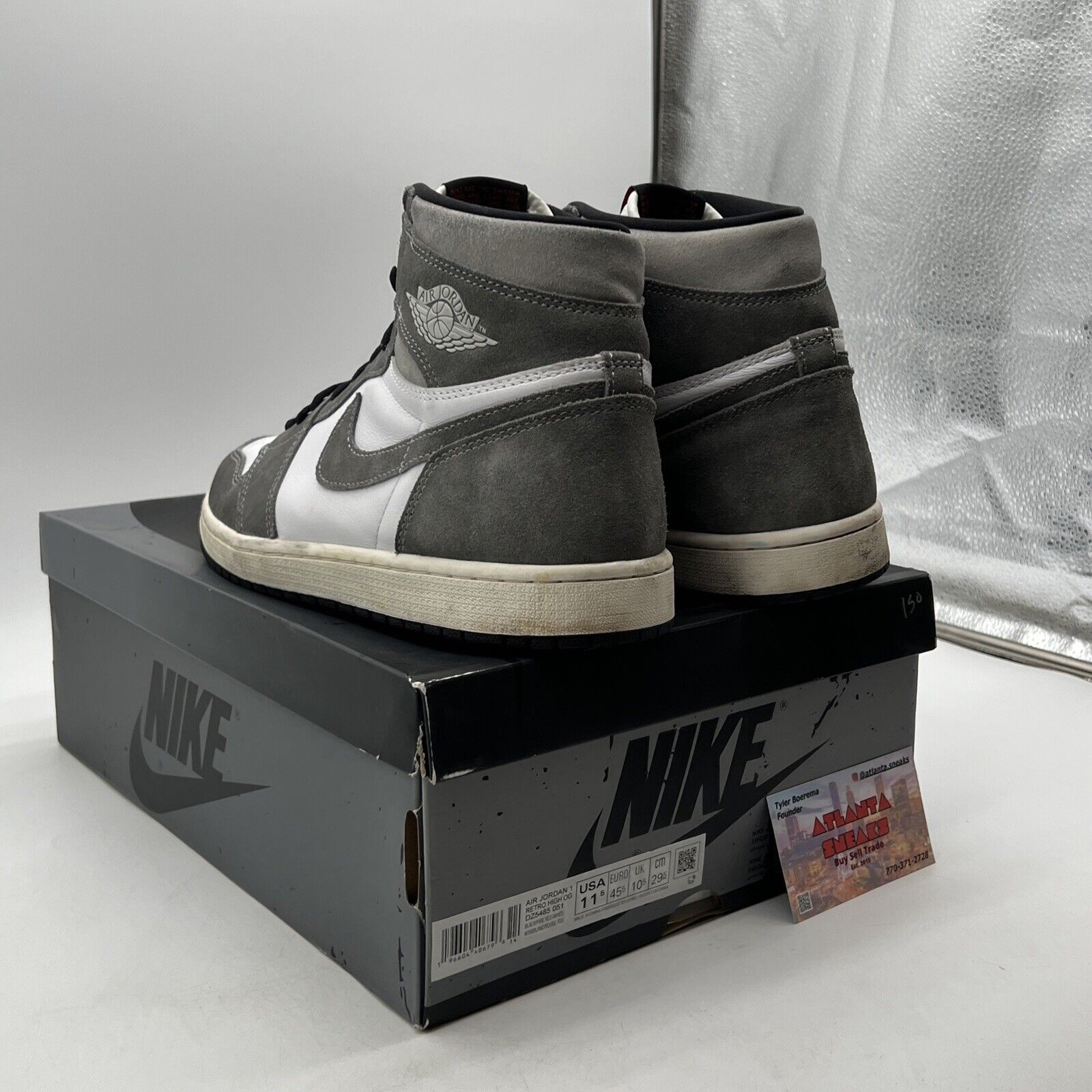Size 11.5 - Air Jordan 1 Retro OG High Washed Black (DZ5485-051)