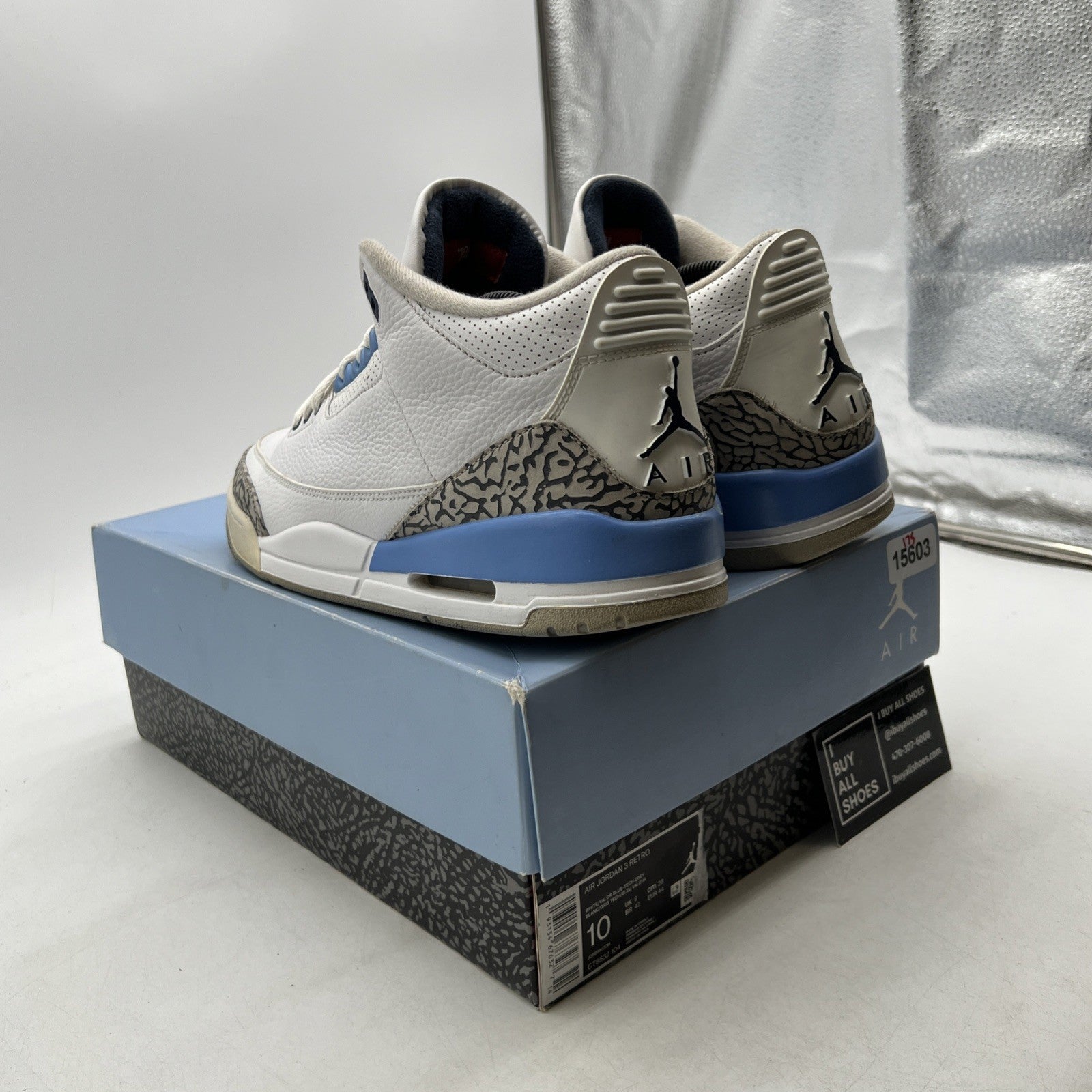 Size 10 - Air Jordan 3 Retro Mid UNC (CT8532-104)