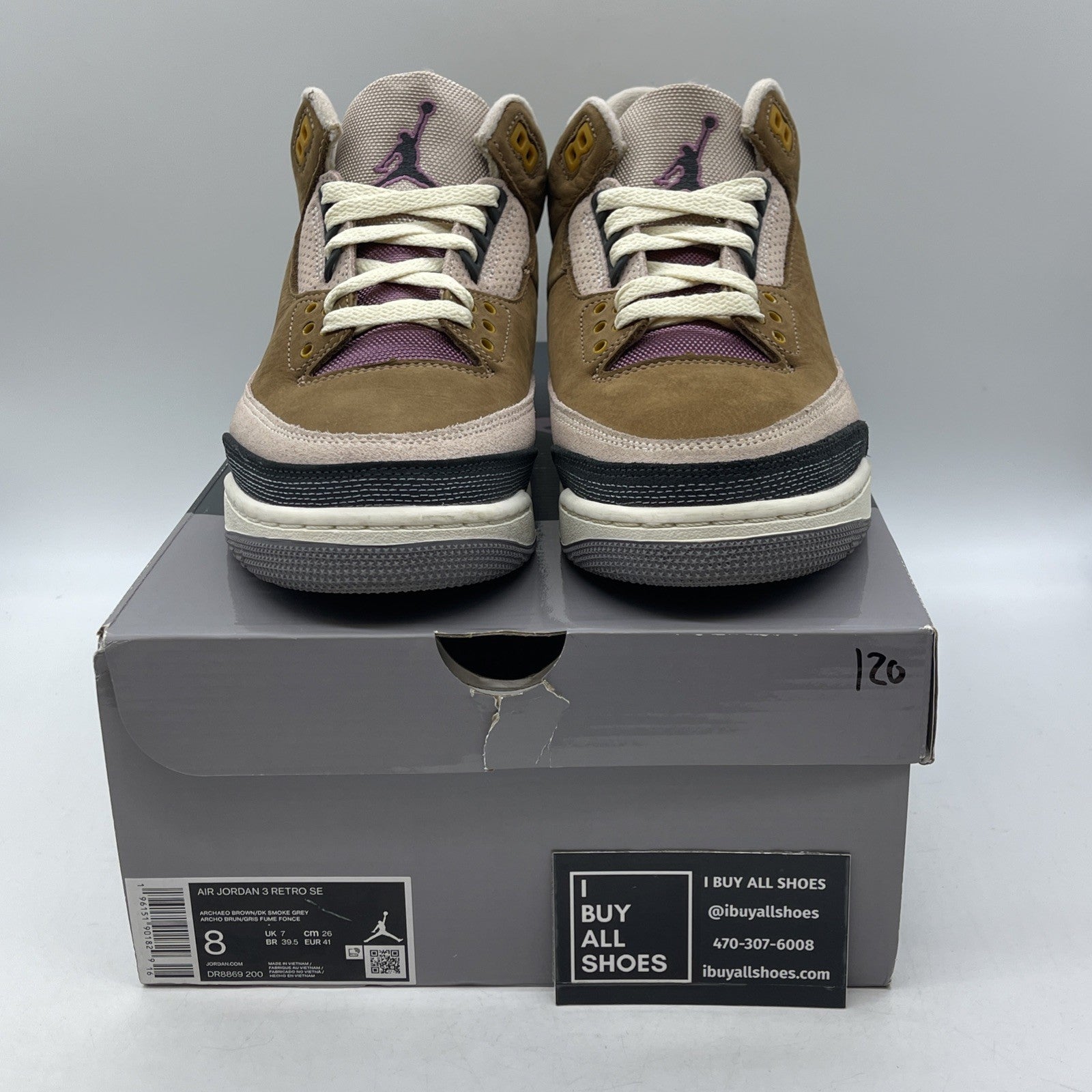 Size 8 - Air Jordan 3 Retro SE Winterized Brown Black Suede (DR8869-200)
