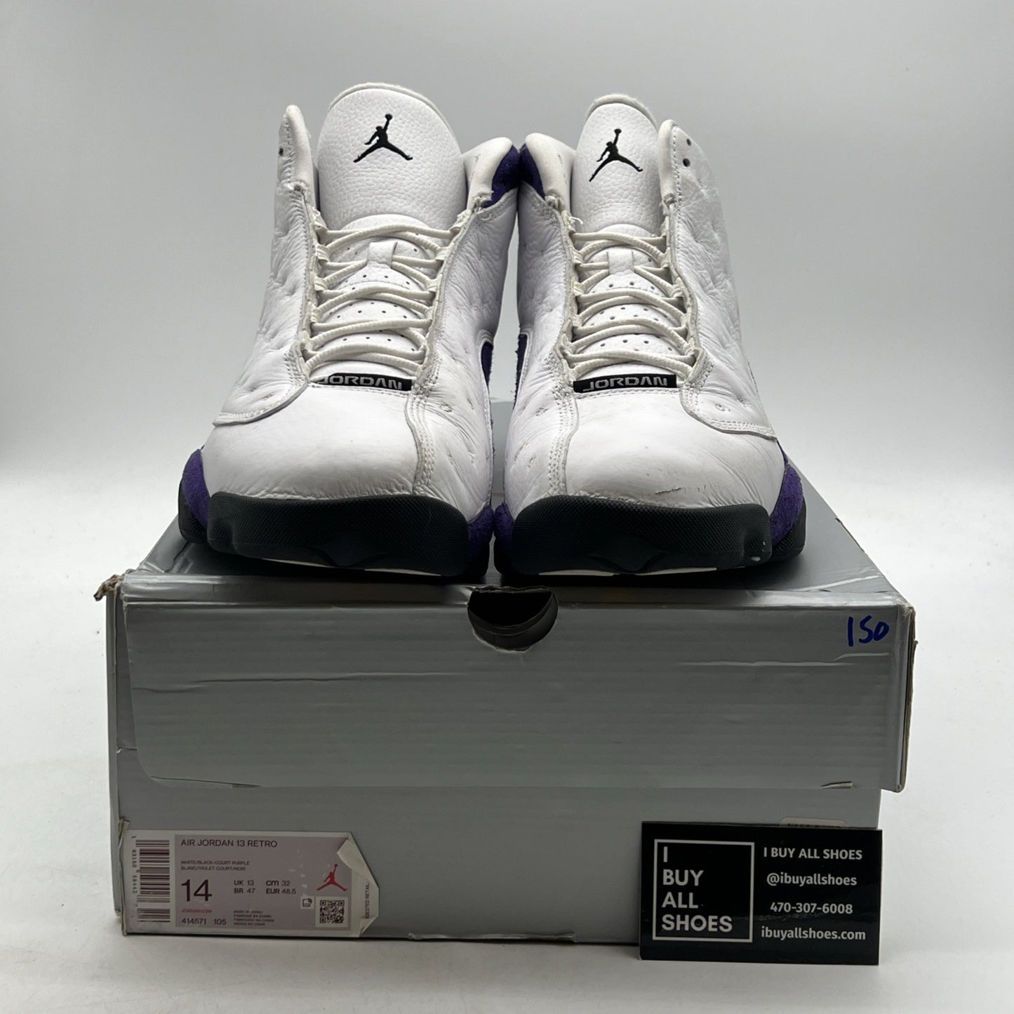 Size 14 - Air Jordan 13 Retro Lakers (414571-105)