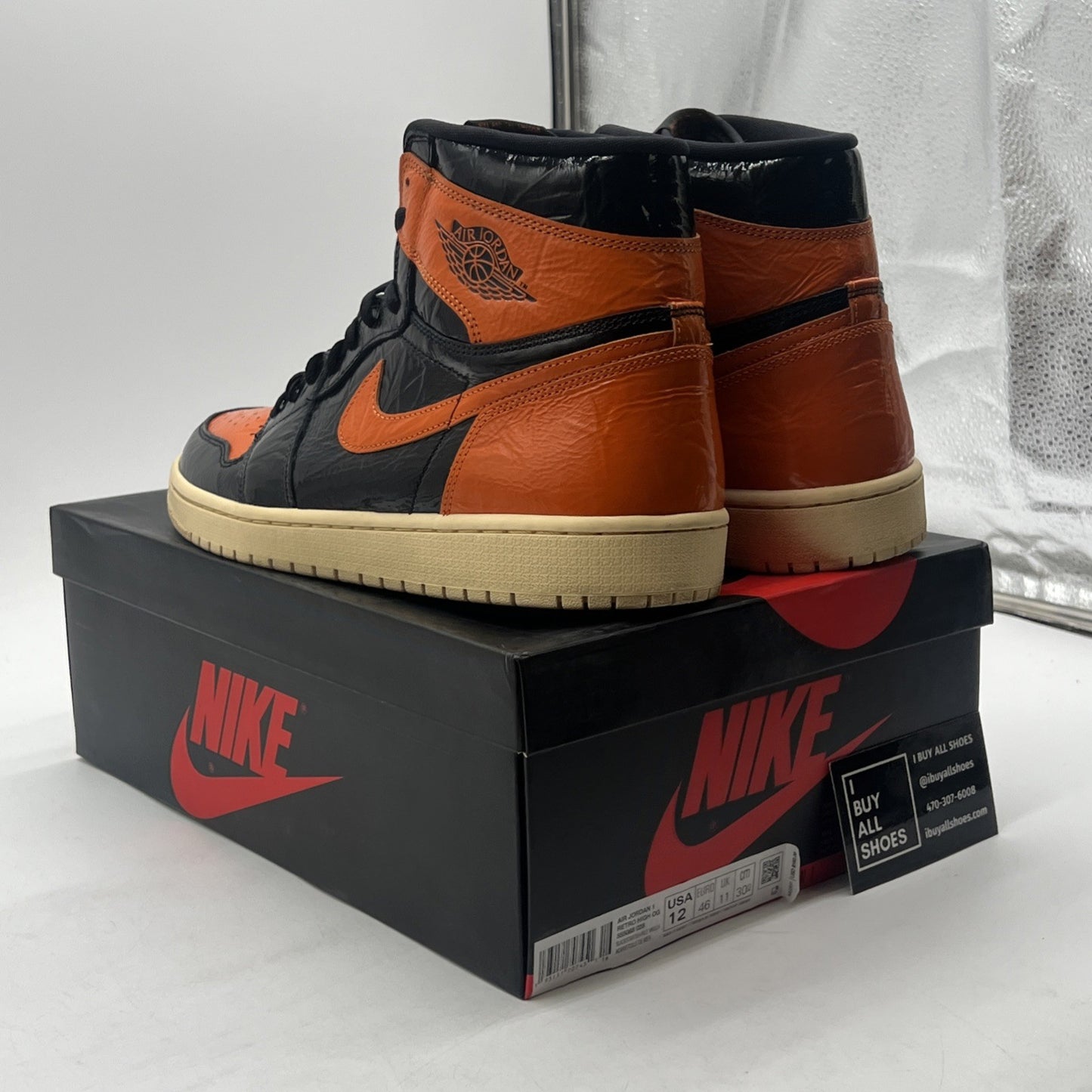 Size 12 - Air Jordan 1 Retro OG High Shattered Backboard 3.0 (555088-028)