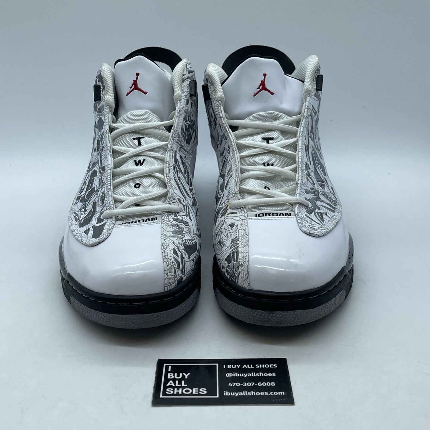 Size 13 - Jordan Dub Zero White Cement Grey Black Leather (311046-161)