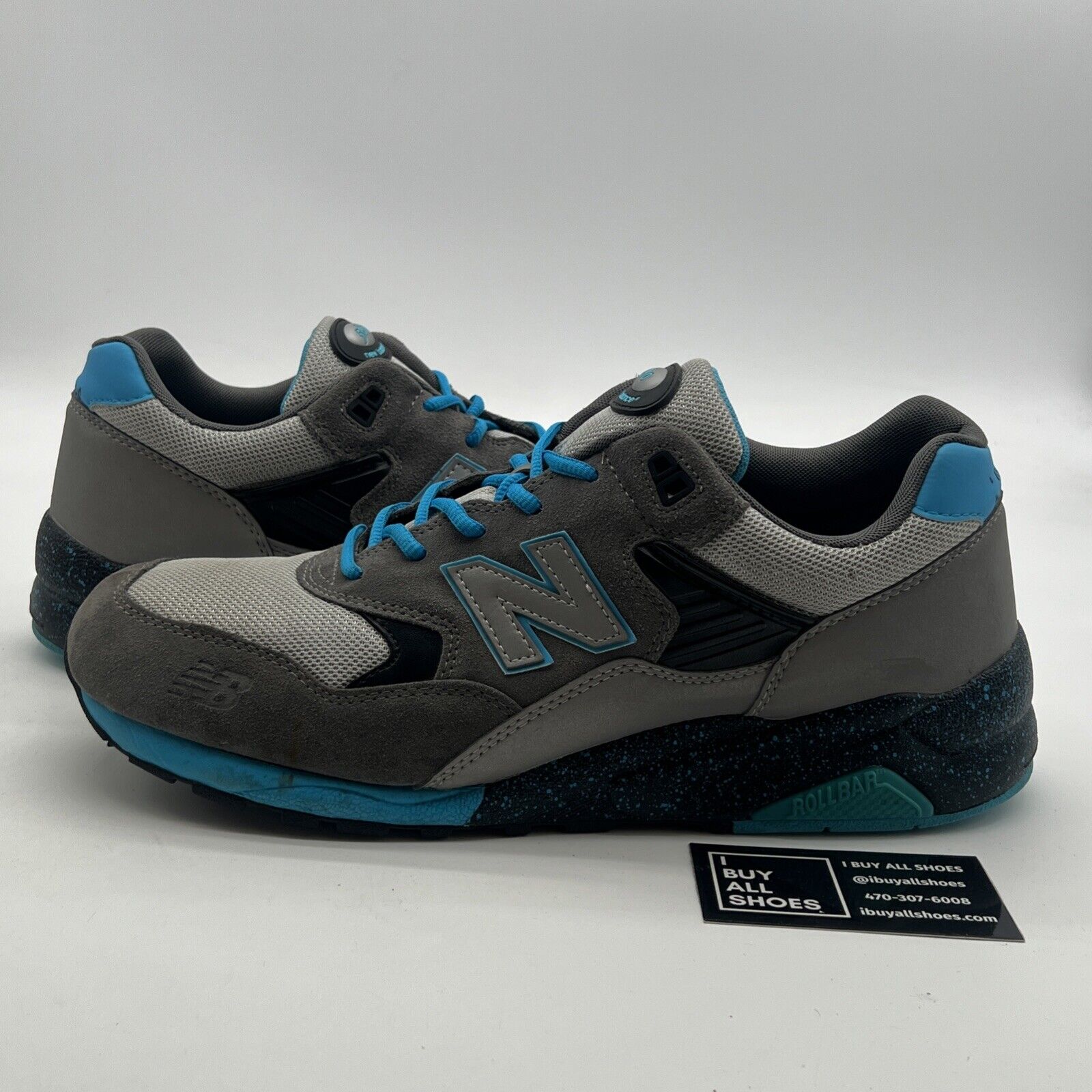 Size 13 - New Balance MT580 Grey/Black-Blue (MT580HTT)