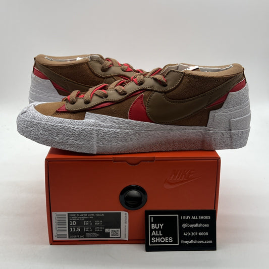 Size 10 - Nike sacai x Blazer Low British Tan (DD1877-200)