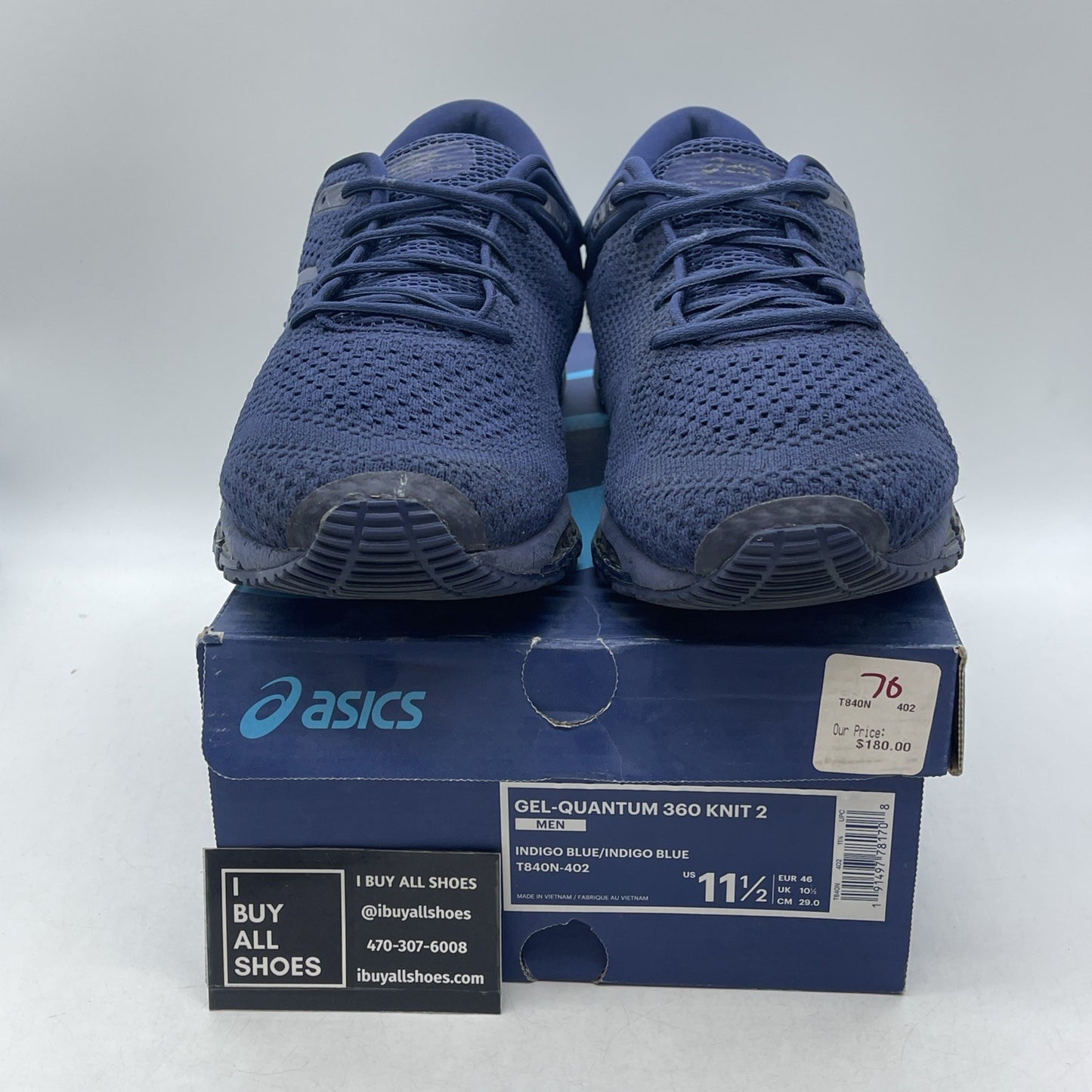 Size 11.5 - ASICS Gel Quantum 360 Knit Navy Blue (T84ON)