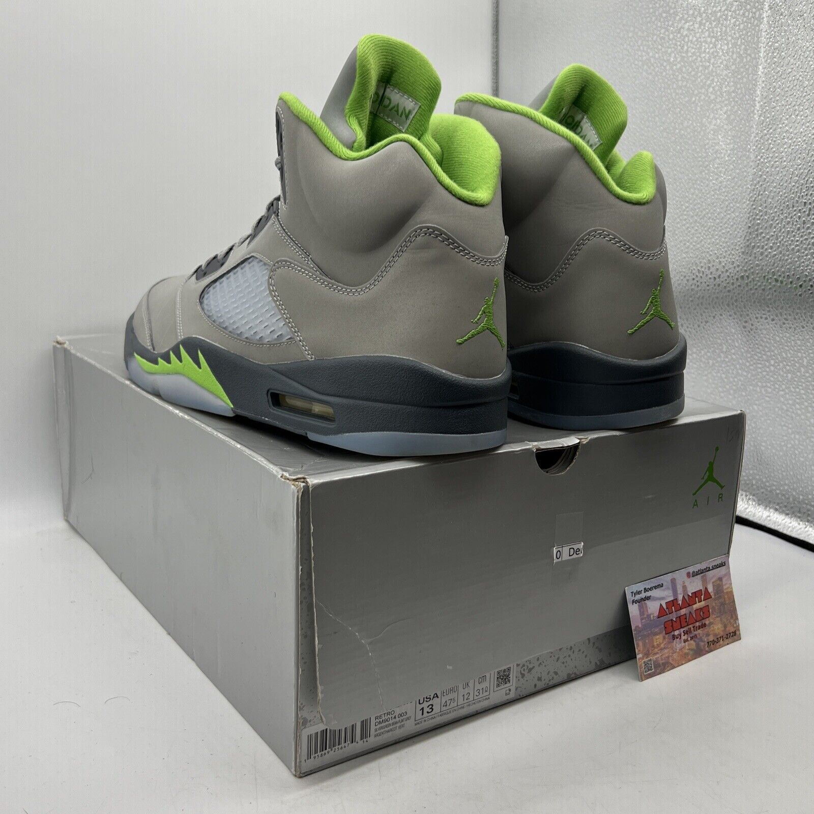 Size 13 - Jordan 5 Retro Green Bean Grey Icey (DM9014-003)