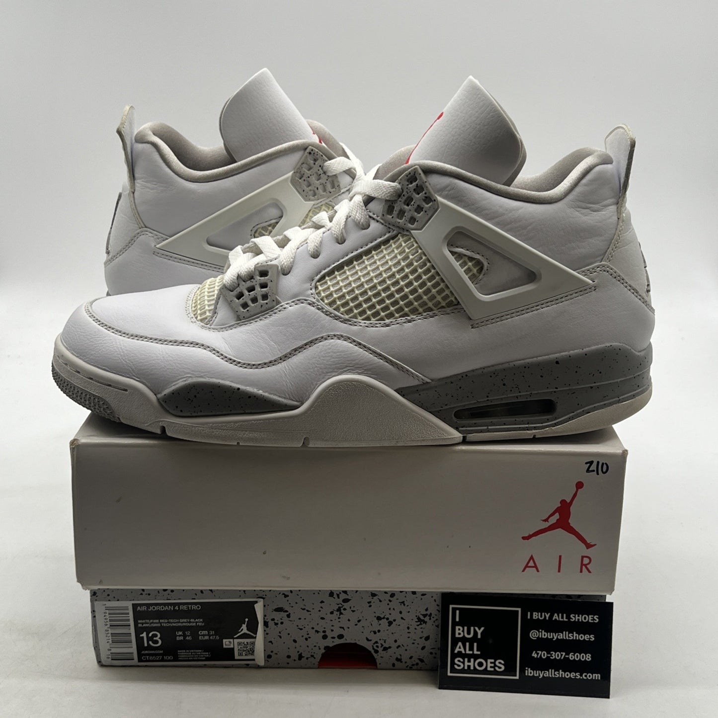 Size 13 - Air Jordan 4 Retro Mid White Oreo (CT8527-100)