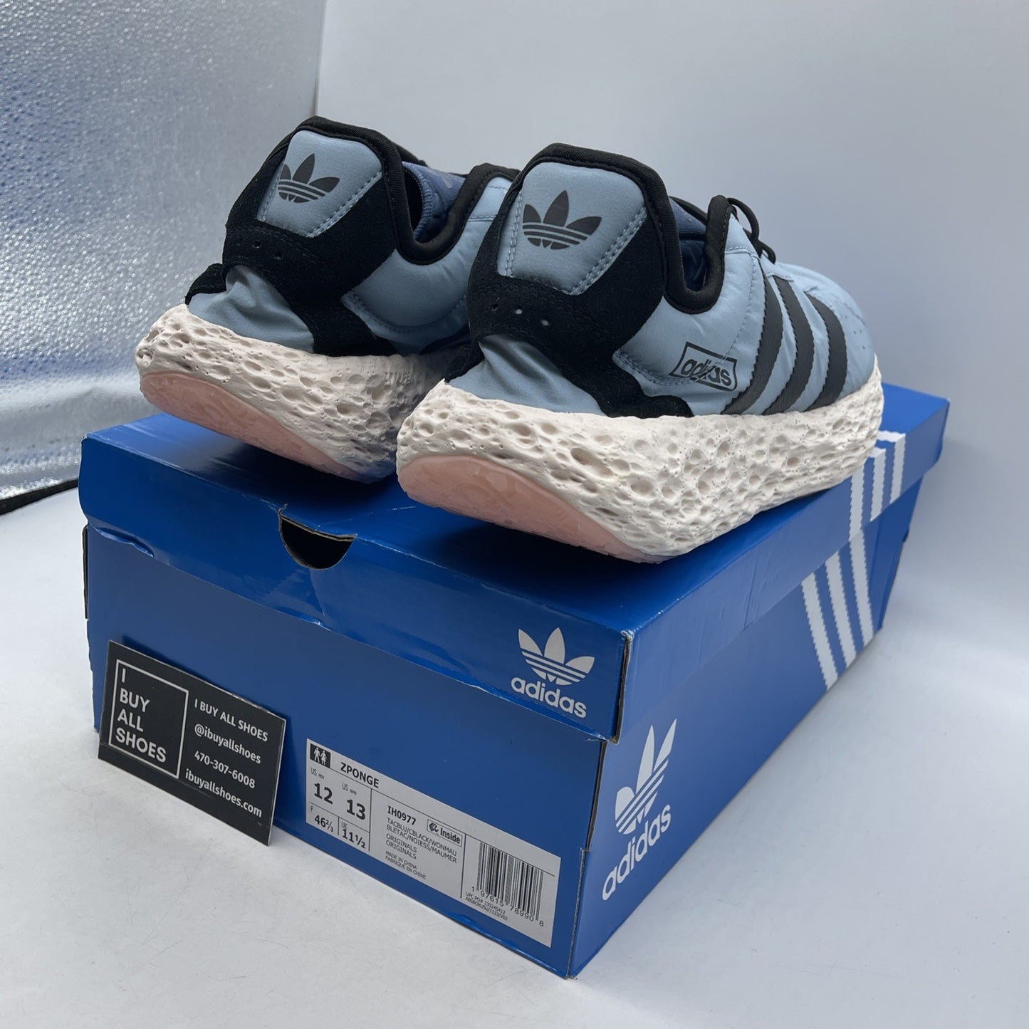 Size 12 - adidas Zponge Tactile Blue (IH0977)