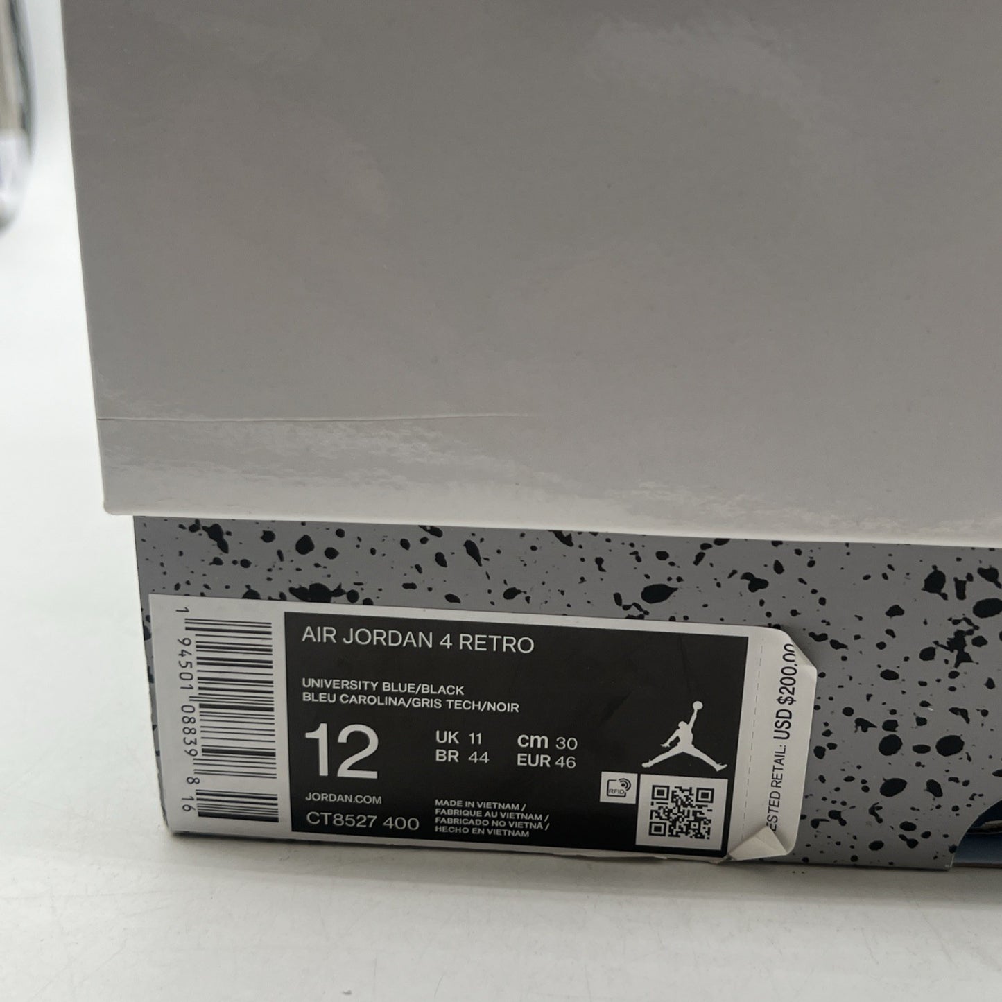 Size 12 - Air Jordan 4 Retro Mid University Blue (CT8527-400)