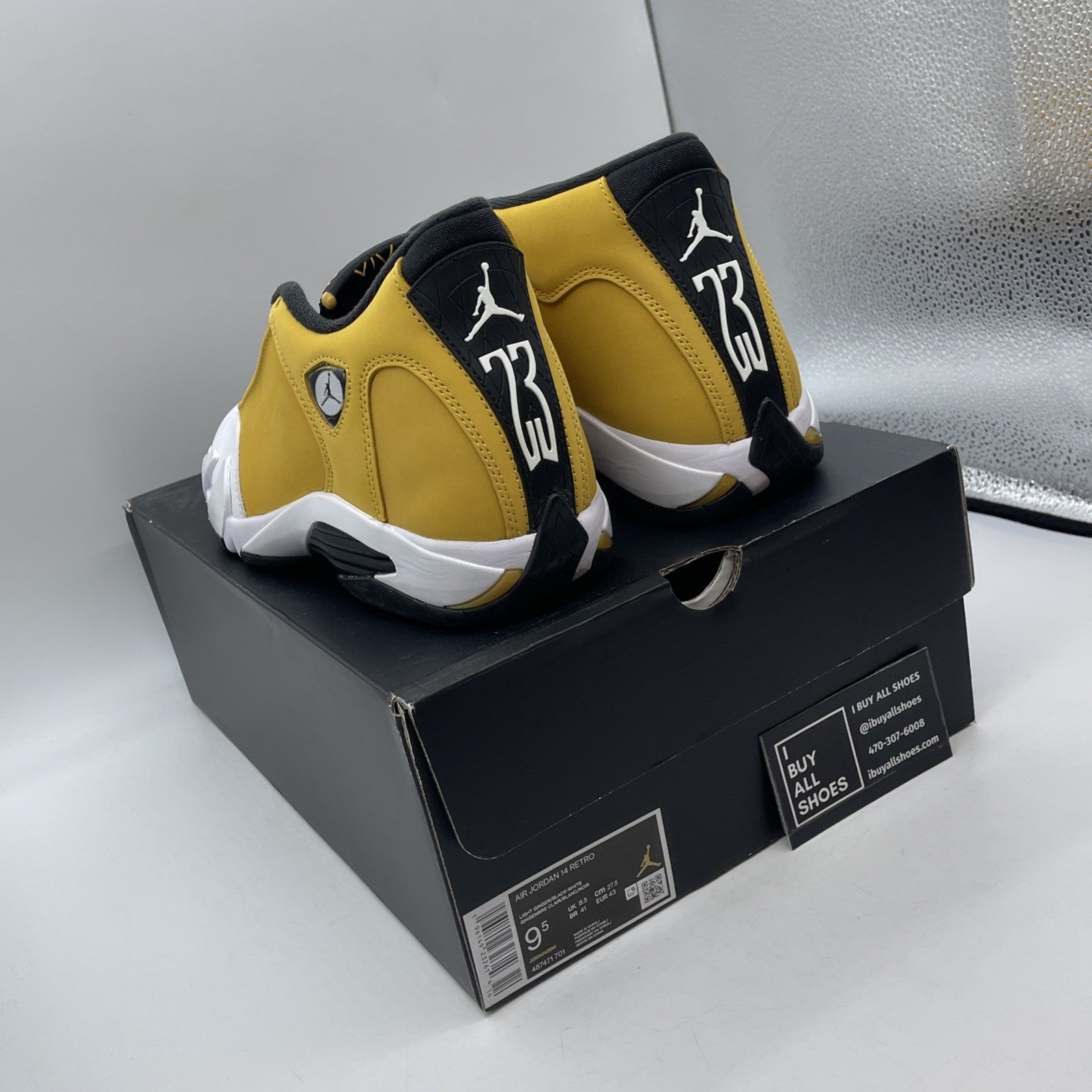 Size 9.5 - Air Jordan 14 Retro Light Ginger 2022 Suede Leather (487471-701)