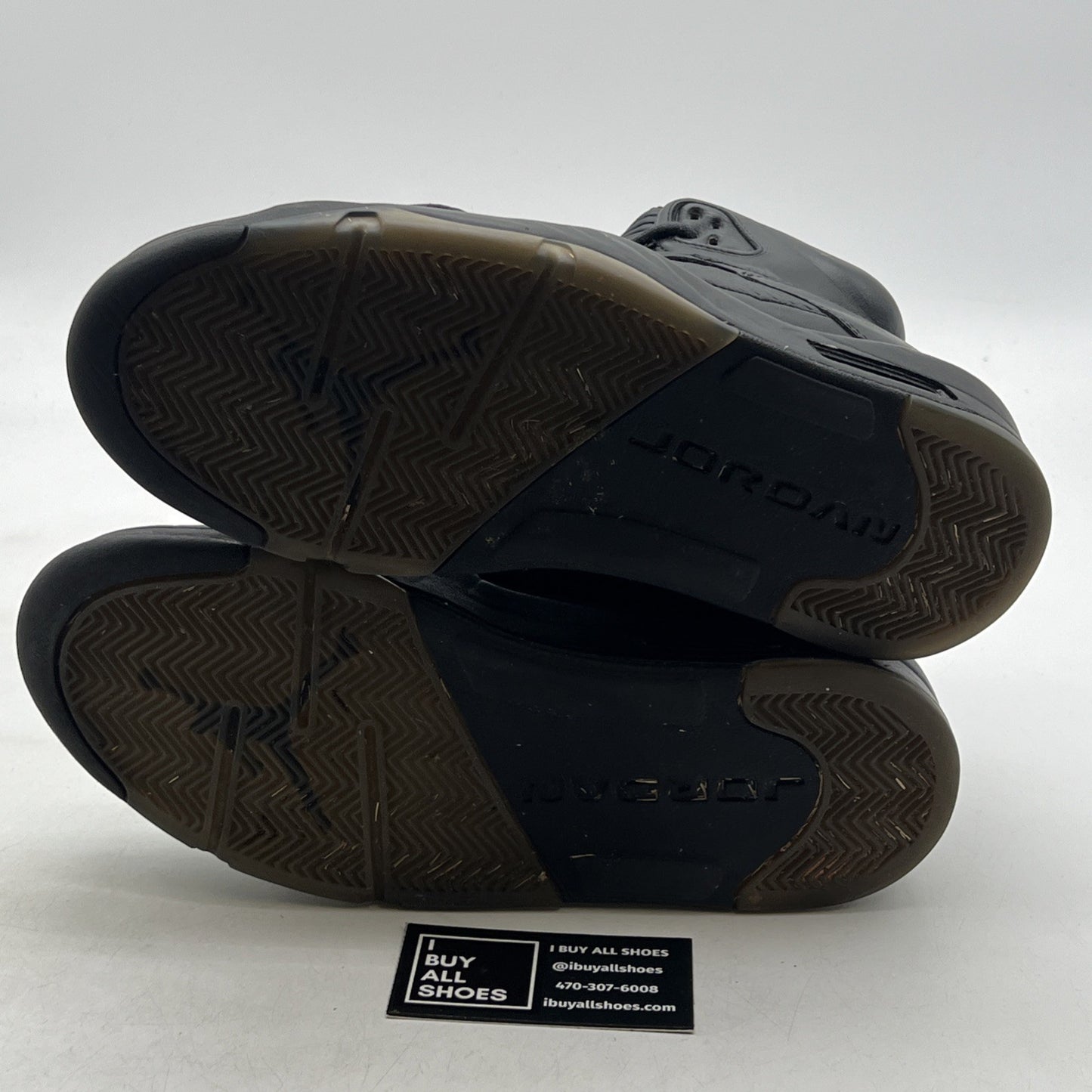 Size 9.5 - Air Jordan 5 Retro Premium Triple Black (881432-010)