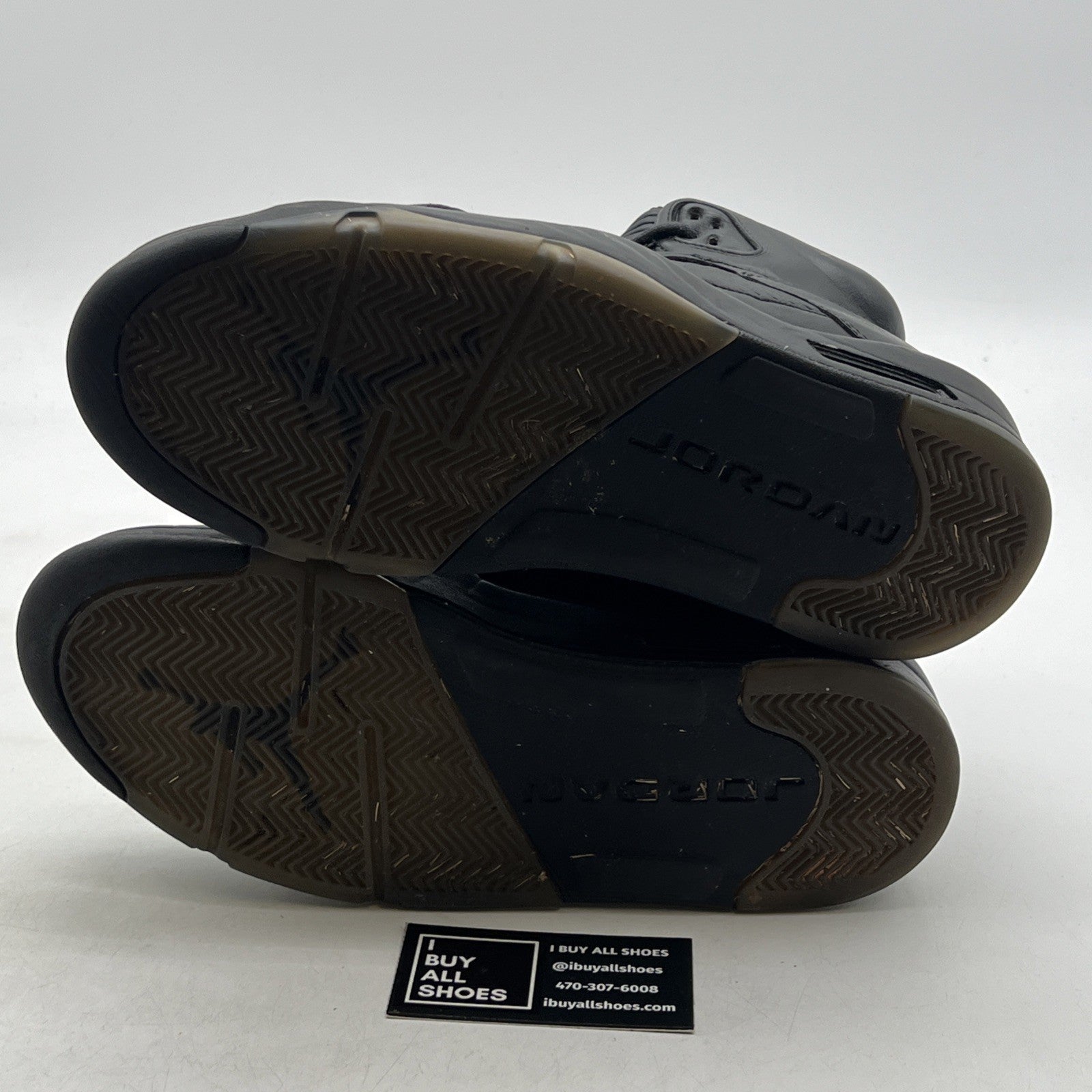 Size 9.5 - Air Jordan 5 Retro Premium Triple Black (881432-010)