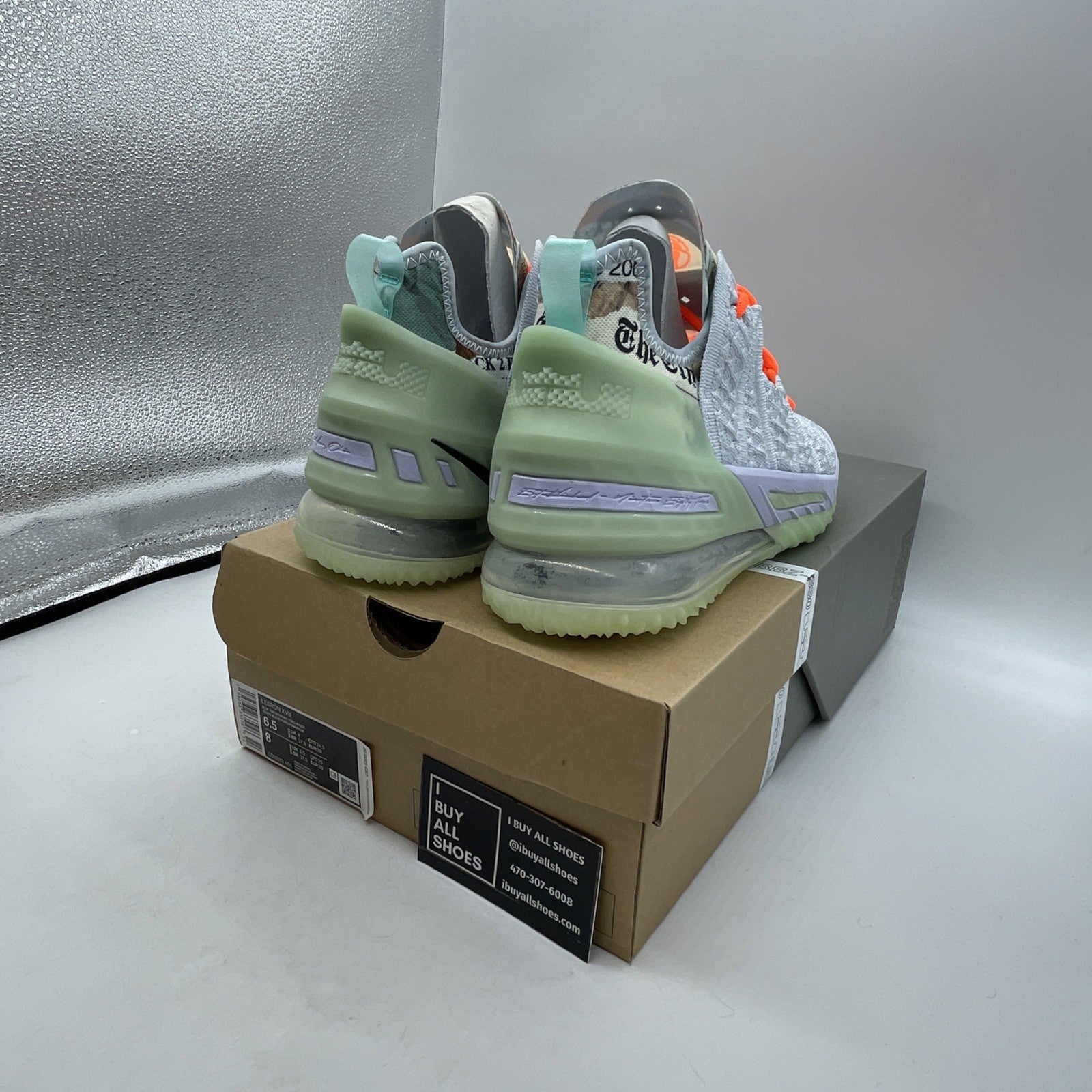 Size 6.5 - Diana Taurasi x Nike LeBron 18 GOAT Vision (CQ9283-401)