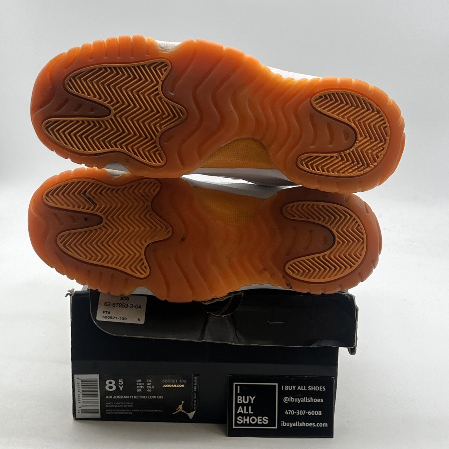 Size 8.5Y - Air Jordan Citrus 11 (580521-139)