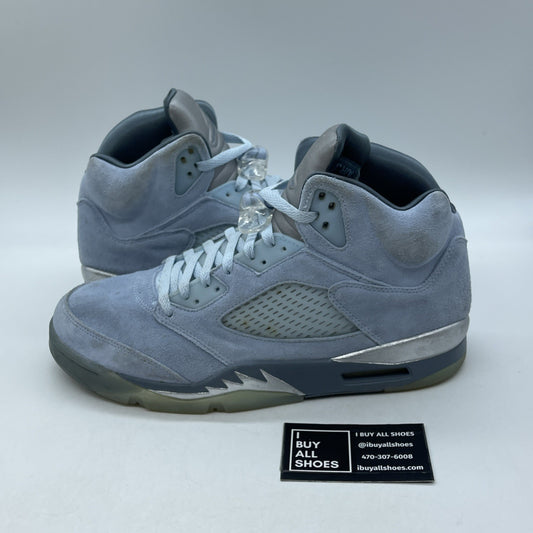 Size 12W - Air Jordan 5 Retro Blue Bird Silver Suede (DD9336-400)
