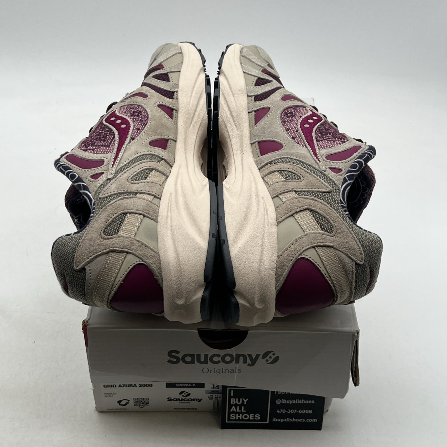 Size 12 - Saucony Grid Azura 2000 Paisley Multicolor Low Athletic (S70724-2)