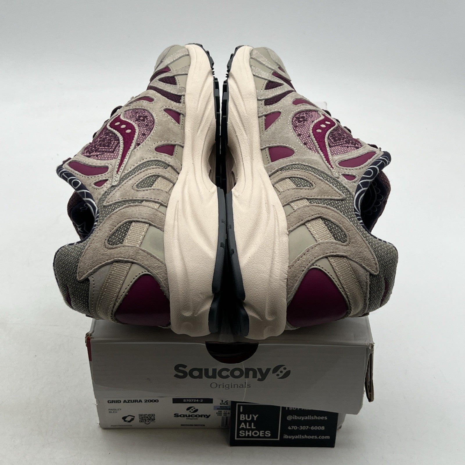 Size 12 - Saucony Grid Azura 2000 Paisley Multicolor Low Athletic (S70724-2)