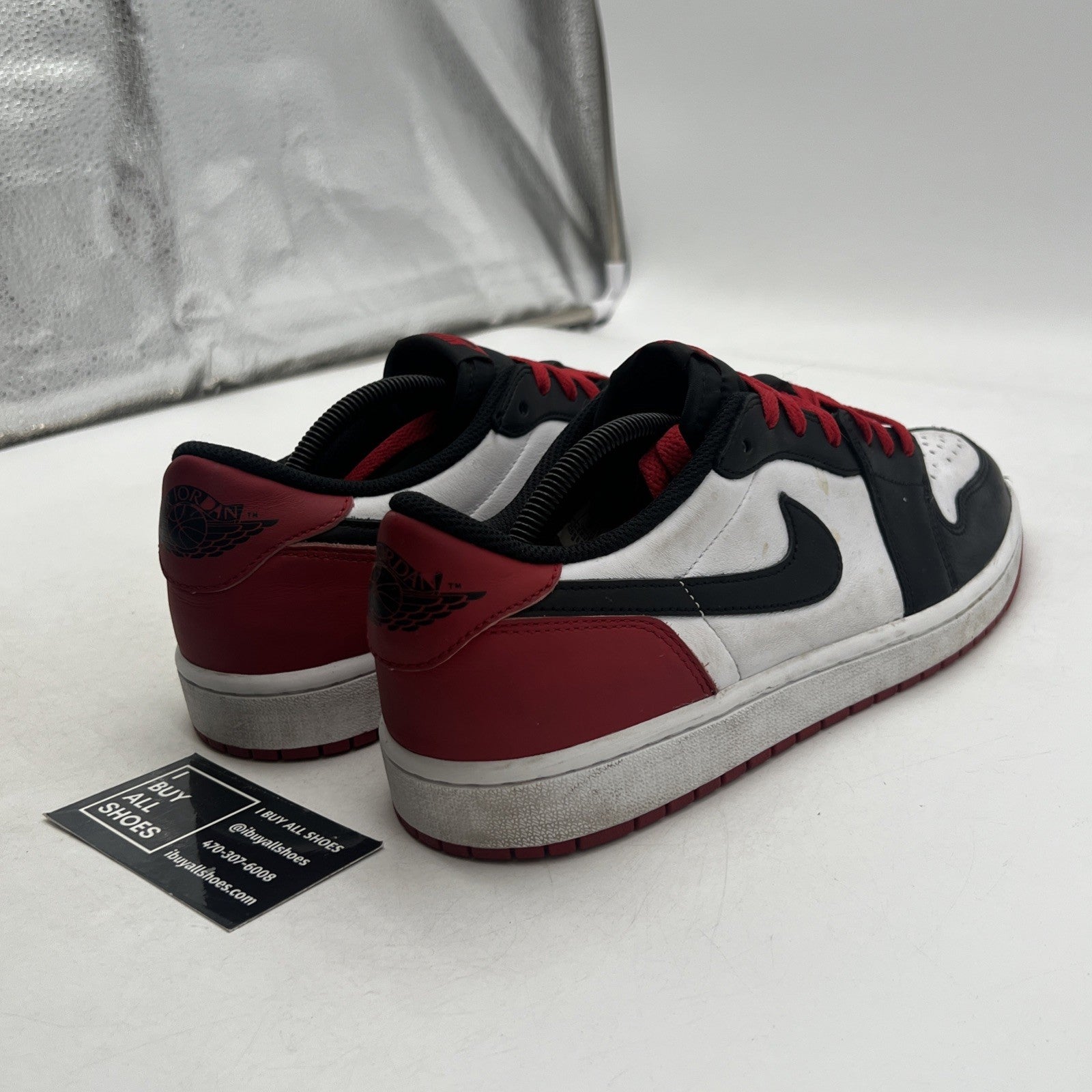 Size 10.5 - Air Jordan 1 Retro OG Low Black Toe (CZ0790-106)