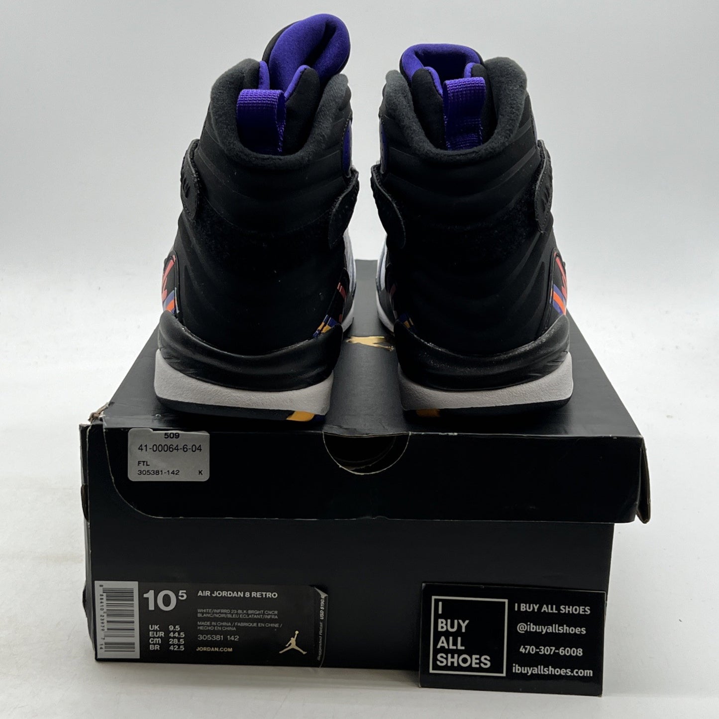 Size 10.5 - Air Jordan 8 Three-Peat (305381-142)