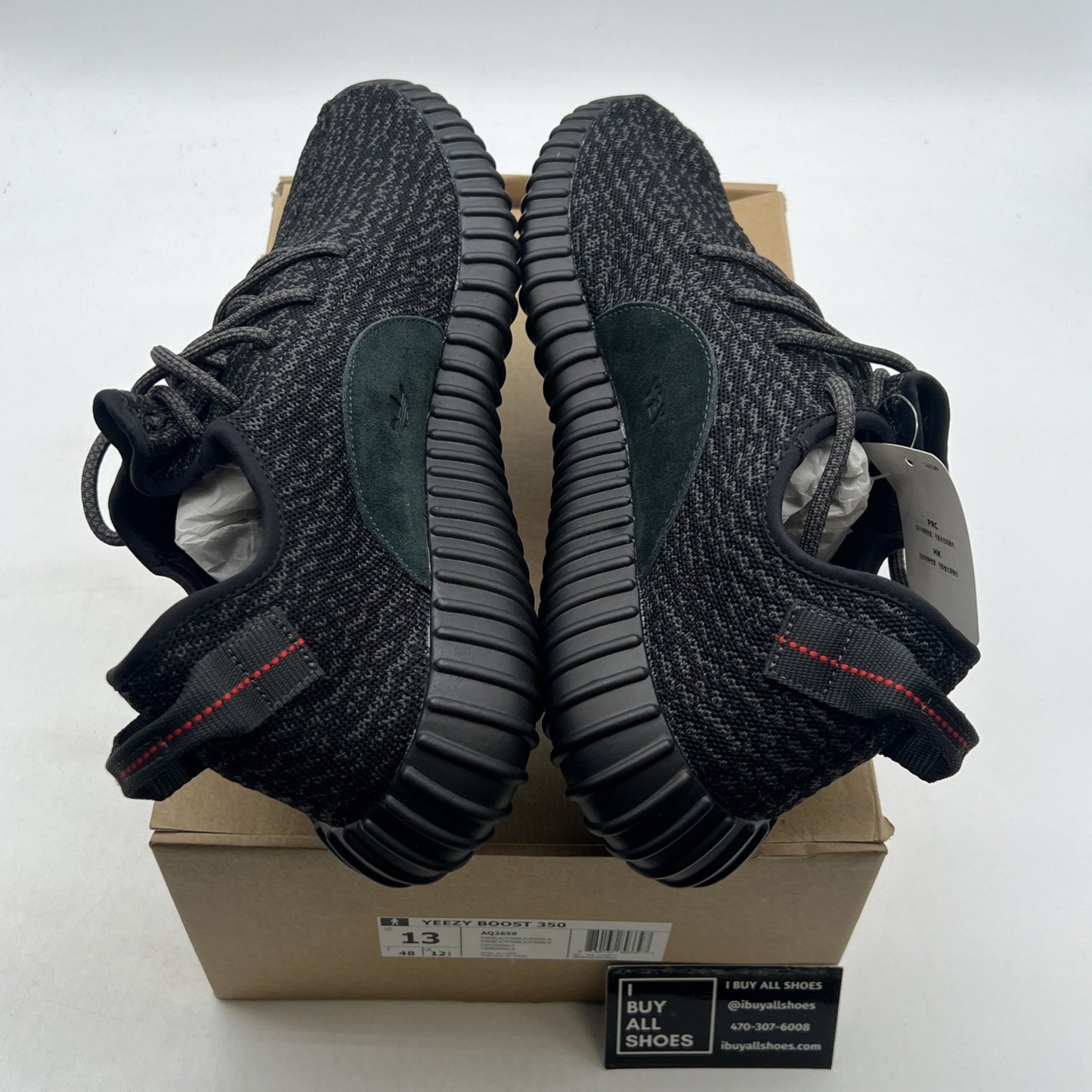 Size 13 - adidas Yeezy Boost 350 2015 Pirate Black (AQ2659)