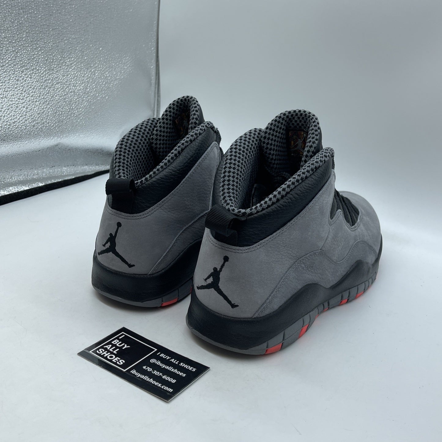 Size 12 - Air Jordan 10 Retro Cool Grey Black Suede Leather (310805-023)