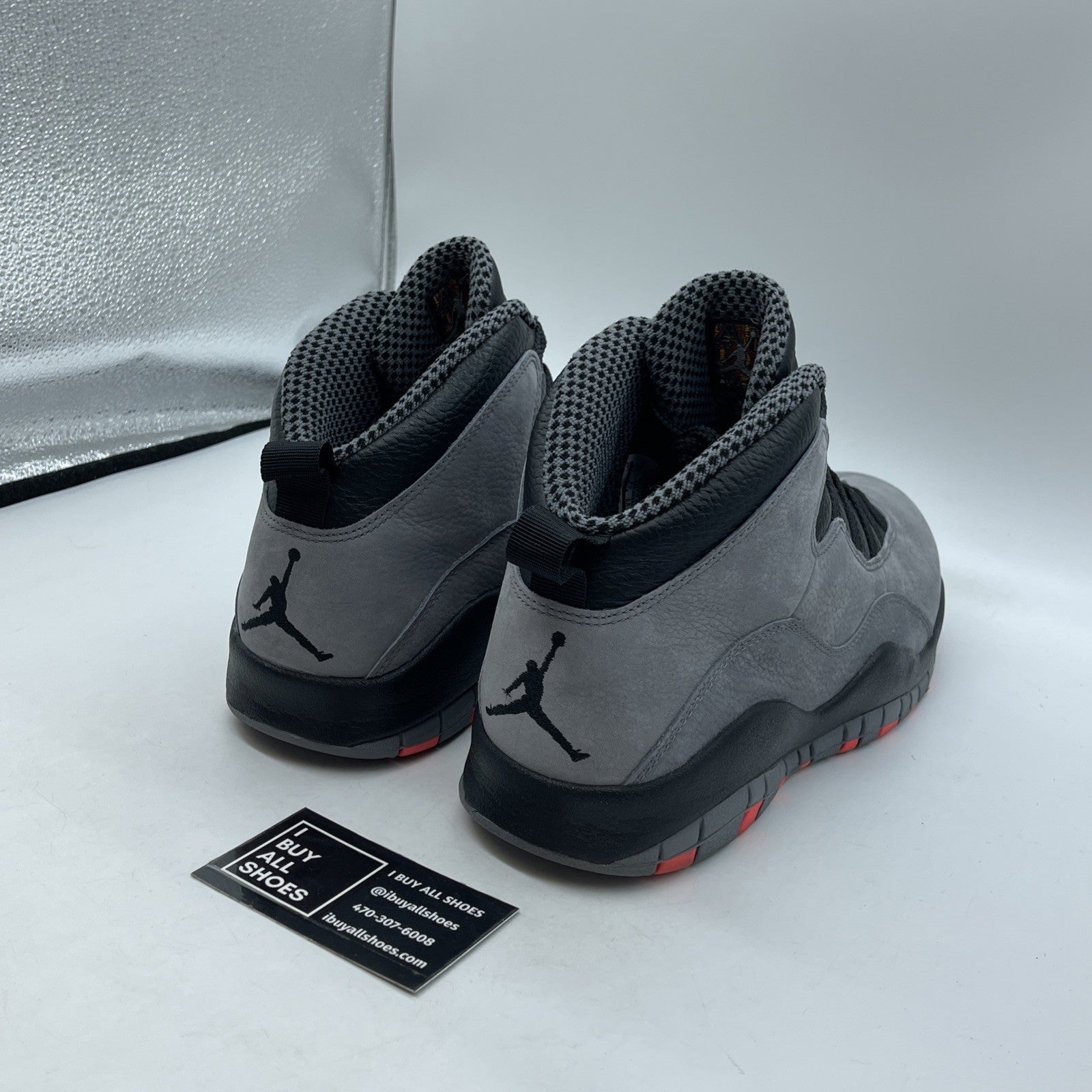 Size 12 - Air Jordan 10 Retro Cool Grey Black Suede Leather (310805-023)