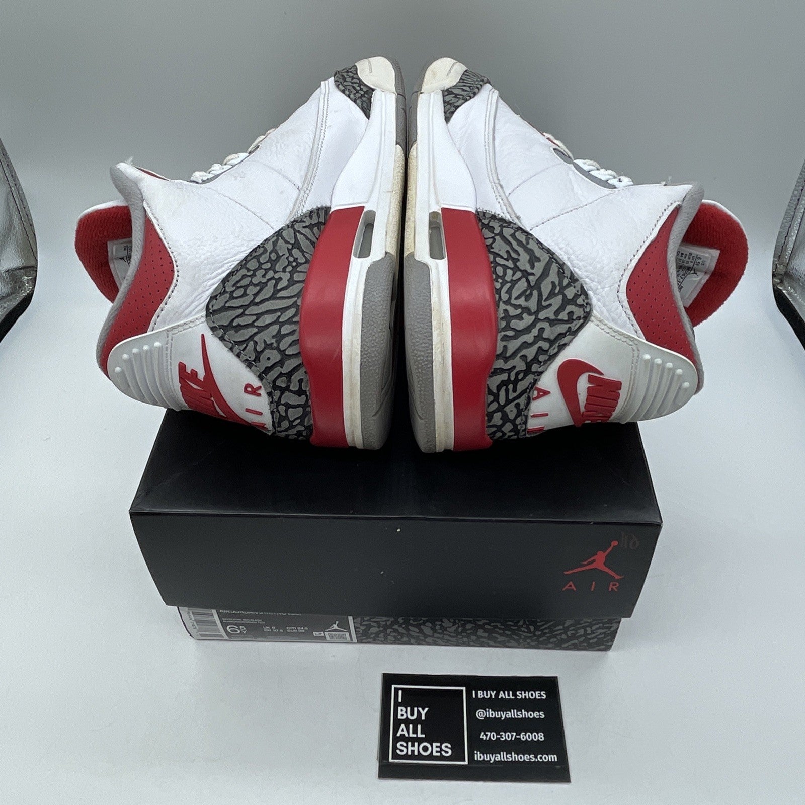 Size 6.5Y  (GS) - Jordan 3 Retro 2022 Mid Fire Red Grey White (DM0967-160)