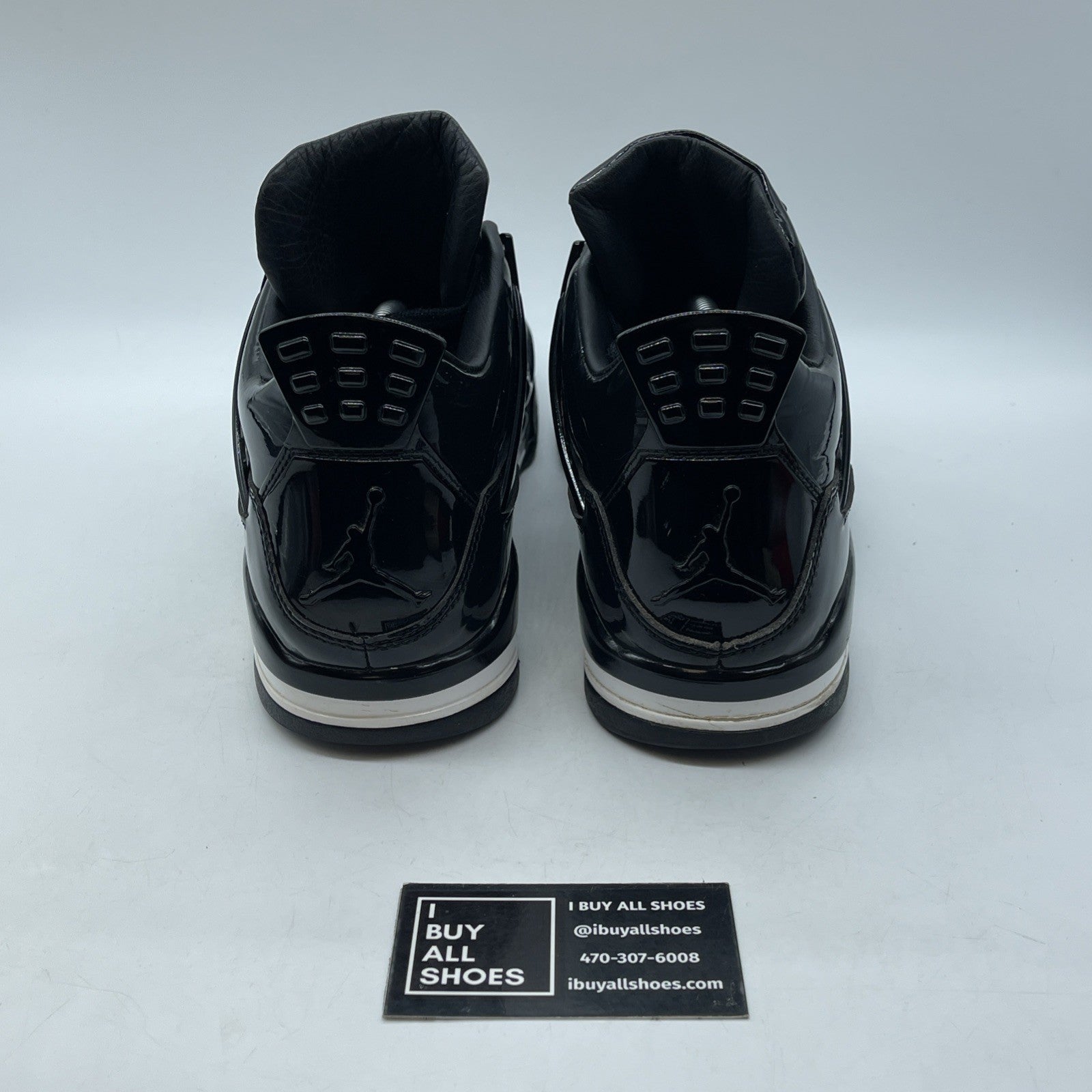 Size 11.5 - Air Jordan 4 Retro 11Lab4 - Black White Leather (719864-010)