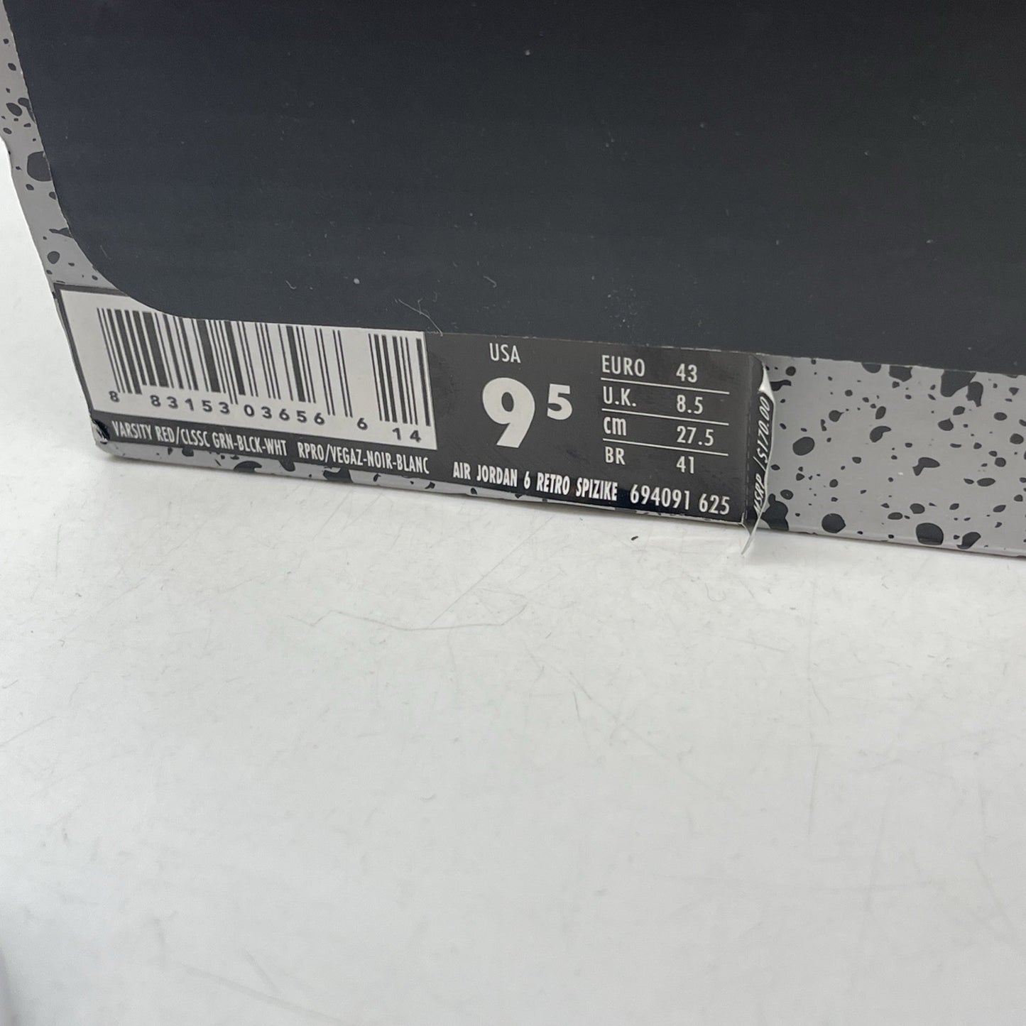 Size 9.5 - Air Jordan 6 Spizike History of Jordan