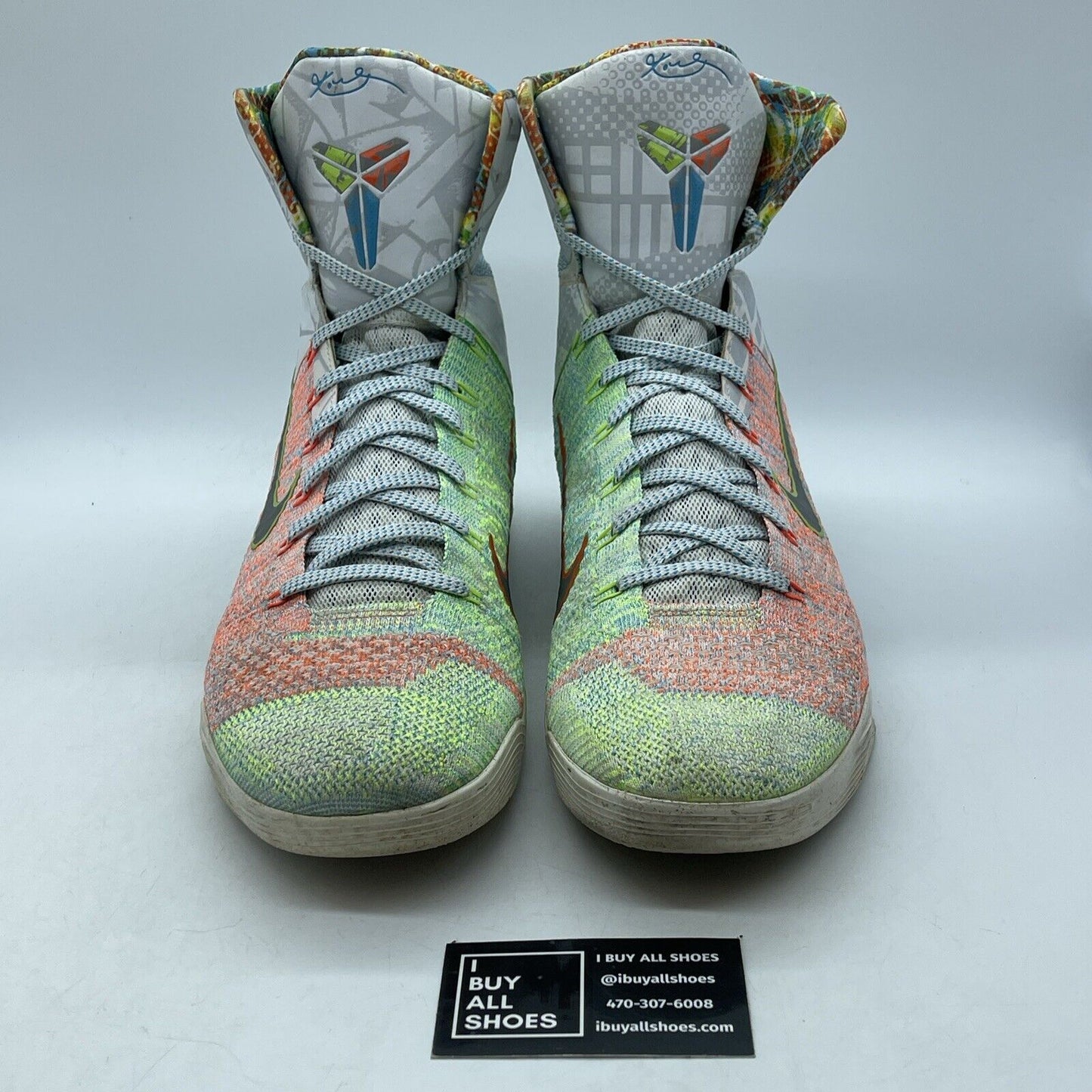 Size 13 - Nike Kobe 9 Elite Premium What The Kobe Green White (678301-904)