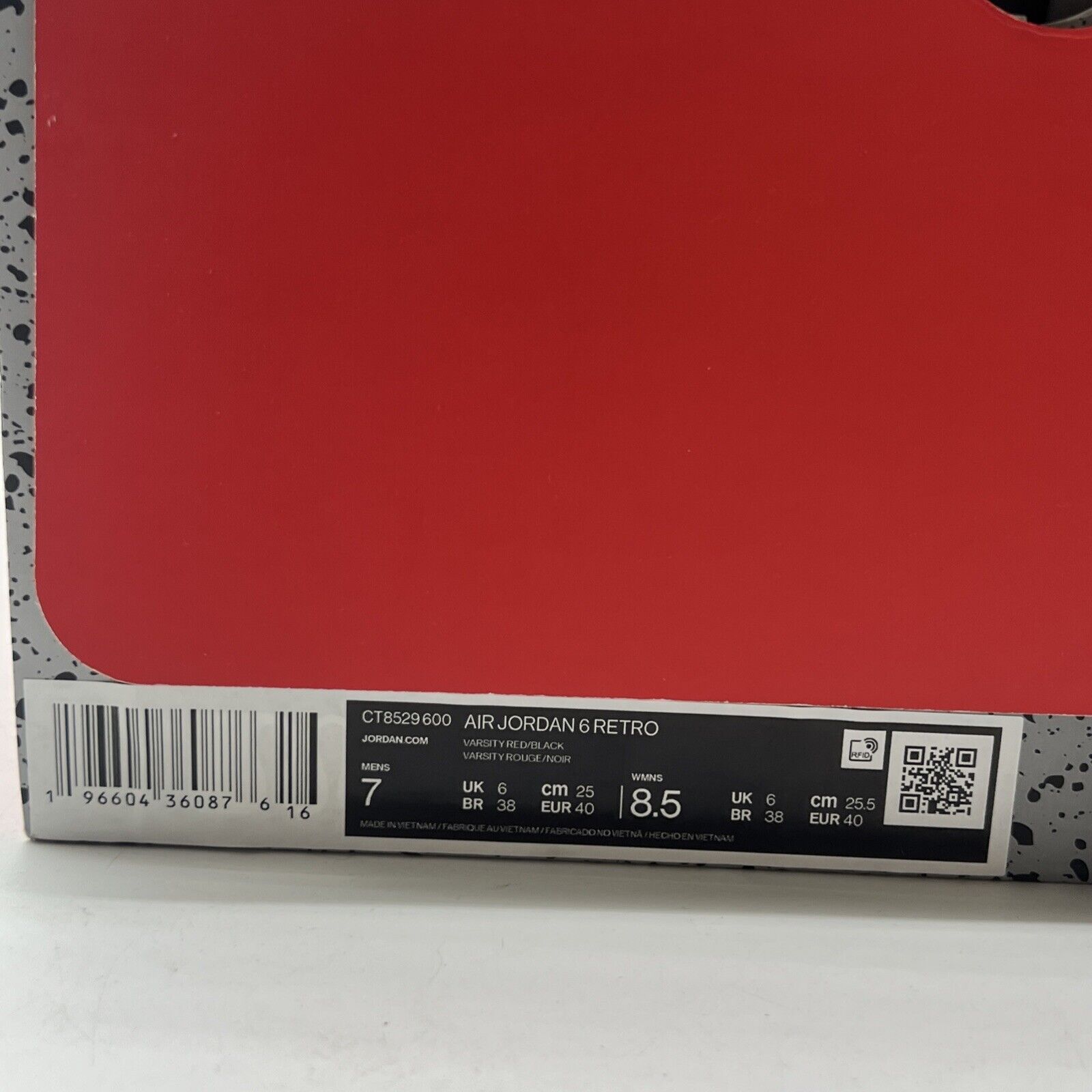 Size 7 - Air Jordan 6 Retro Toro Bravo (CT8529-600)