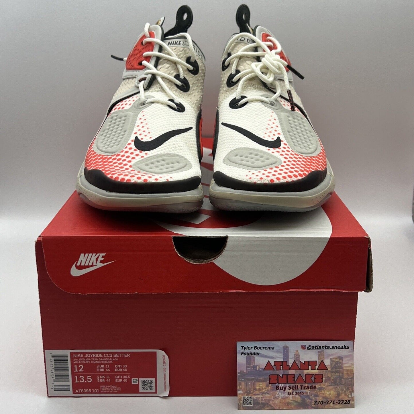 Size 12 - Nike Joyride CC3 Setter Sail Orange Black Brand New OG All