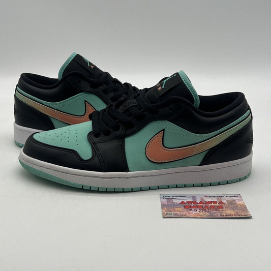 Size 8.5 - Air Jordan 1 SE Low Tropical Twist Black Gold Suede (CK3022-301)