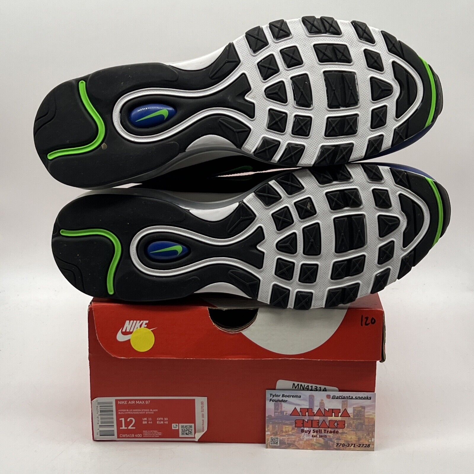 Size 12 - Nike Air Max 97 Royal Blue Neon