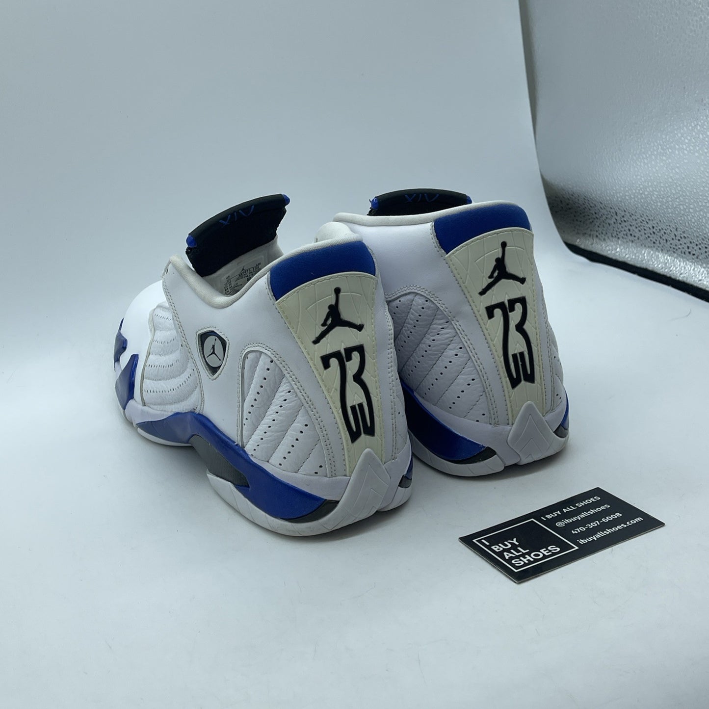 Size 12 - Air Jordan 14 Retro Hyper Royal Blue White Leather (487471-104)