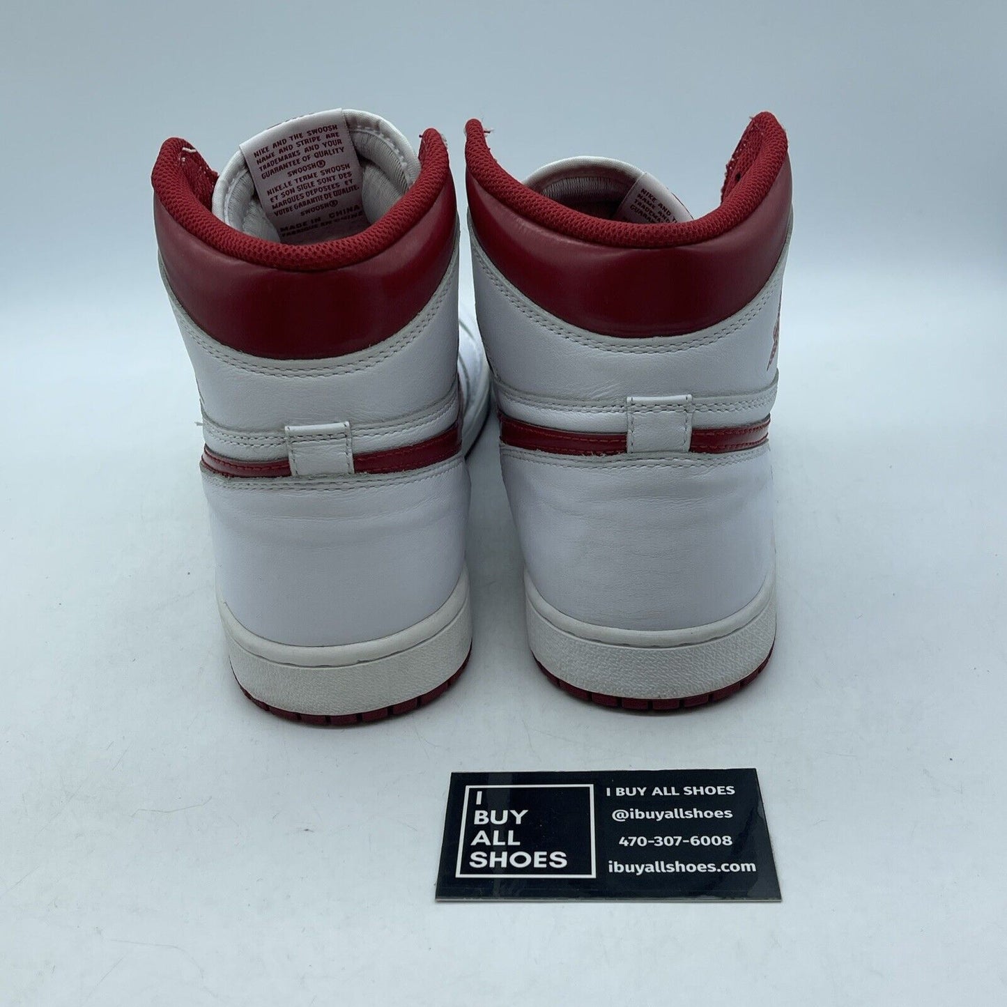 Size 10 - Air Jordan 1 Retro OG High Metallic Red White Leather (555088-103)