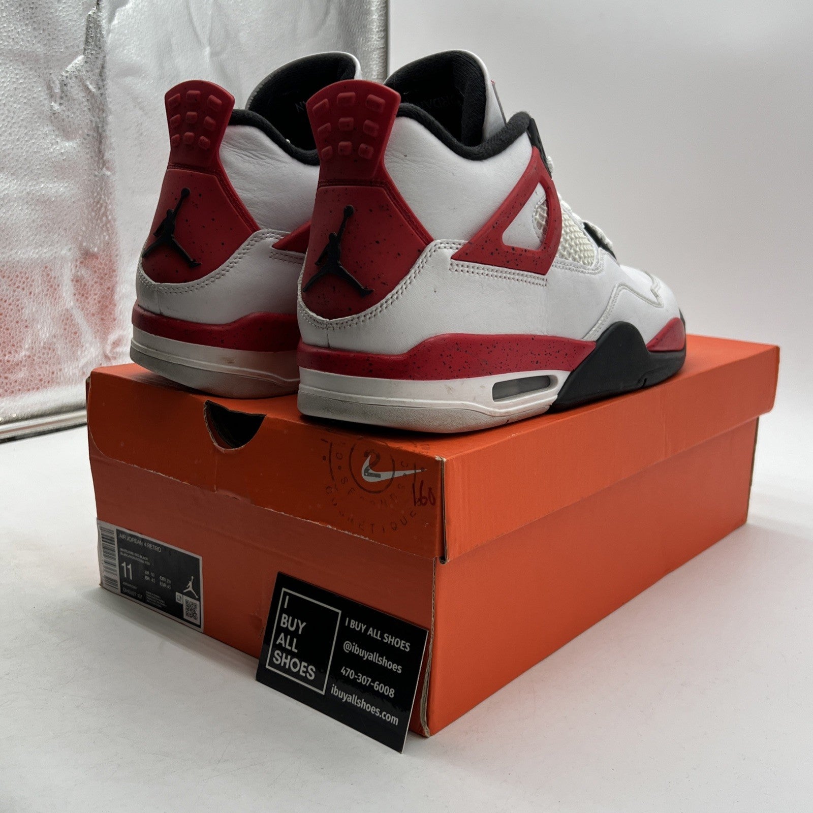 Size 11 - Air Jordan 4 Retro Mid Red Cement (DH6927-161)