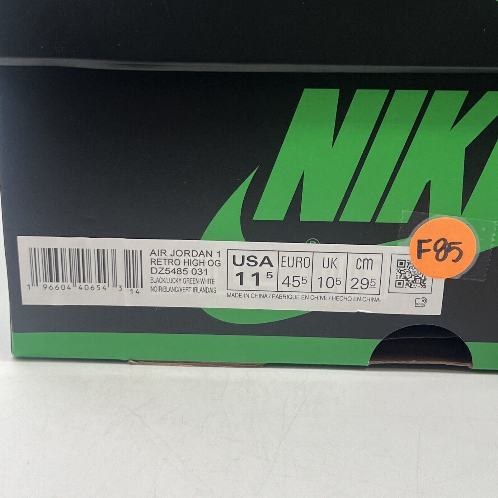 Size 11.5 - Jordan 1 Retro OG High Lucky Green Brand New Og All