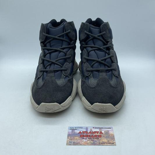 Size 10 - adidas Yeezy 500 High Slate Blue Grey Brown Suede Leather (FW4968)