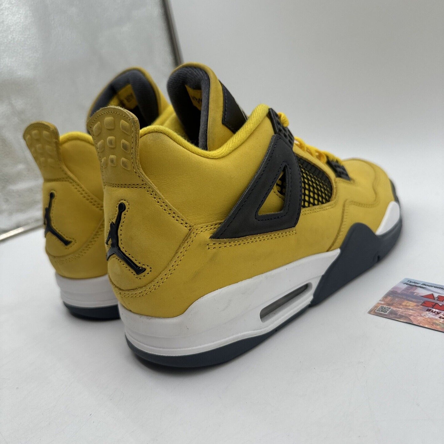 Size 11 - Jordan 4 Retro Mid Lightning Yellow Suede Grey White Mustard Classic