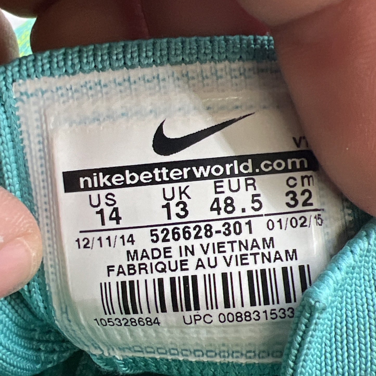 Size 14 - Nike Flyknit Racer Hulk (526628-306)