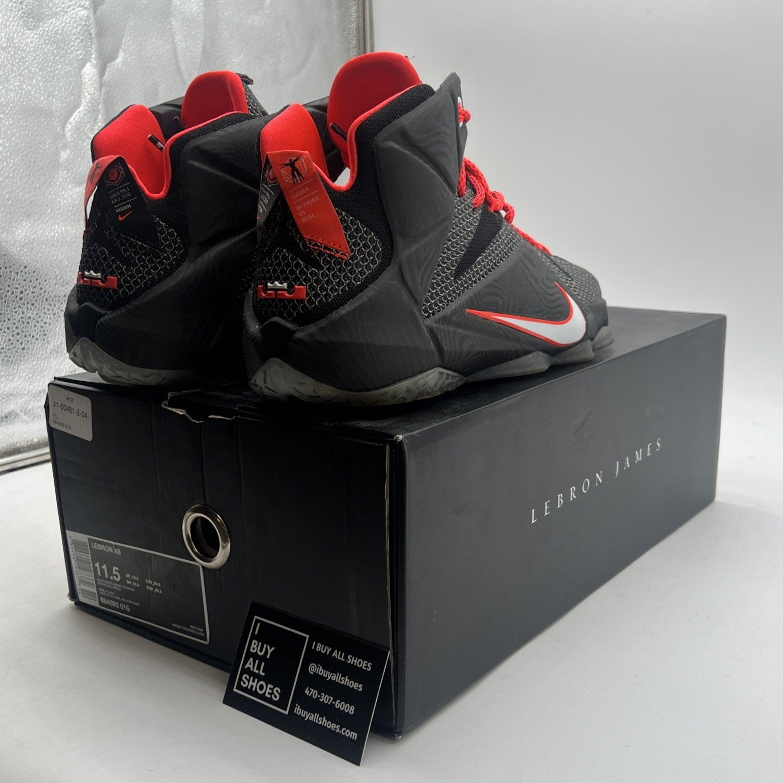 Size 11.5 - Nike LeBron 12 Court Vision (684593-016)